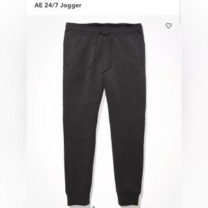 American Eagle 24/7 Jogger Sweatpants Charcoal Heather Large L